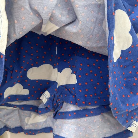 Mini Boden Yellow Ruffle Sleeve Shirt & Cloud Skort Outfit - Picture 7 of 10